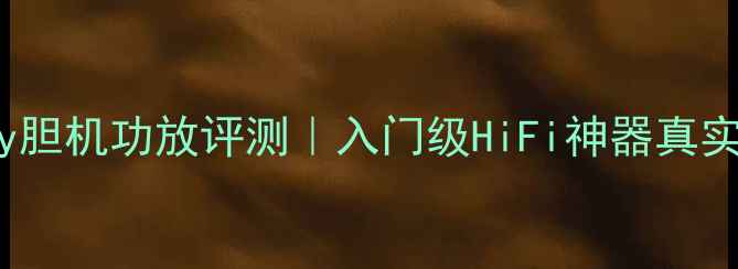 图片 🔥Melody胆机功放评测｜入门级HiFi神器真实体验🔥1