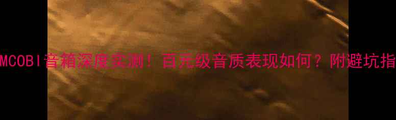 图片 🔥PMCOBI音箱深度实测！百元级音质表现如何？附避坑指南1