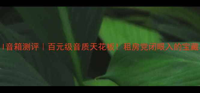 图片 🔥Repil音箱测评｜百元级音质天花板！租房党闭眼入的宝藏小钢炮