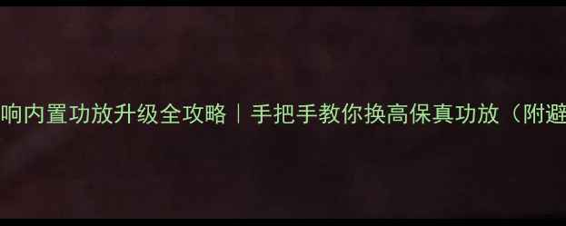 图片 🔥SW580音响内置功放升级全攻略｜手把手教你换高保真功放（附避坑指南）1