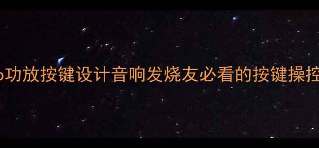 图片 🔥Voltup功放按键设计音响发烧友必看的按键操控指南🔥2