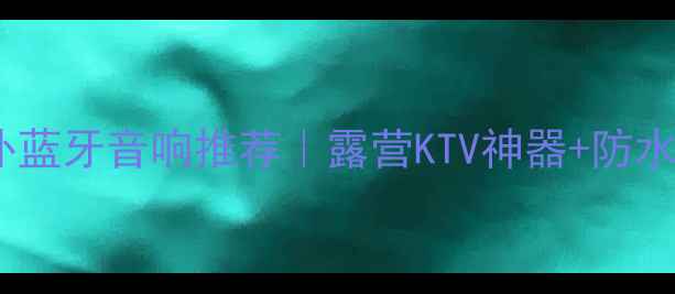 图片 🔥专业级户外蓝牙音响推荐｜露营KTV神器+防水防尘全攻略2