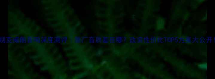 图片 🔥别克威朗音响深度测评｜原厂音质差在哪？改装性价比TOP5方案大公开！2