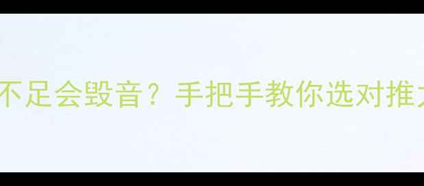 图片 🔥功放推力不足会毁音？手把手教你选对推力参数！🎶1