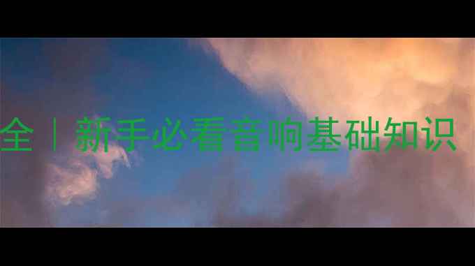 图片 🔥喇叭高中低音区别全｜新手必看音响基础知识（附选购避坑指南）1