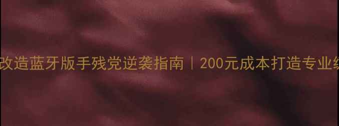 图片 🔥惠威音箱改造蓝牙版手残党逆袭指南｜200元成本打造专业级蓝牙音箱2
