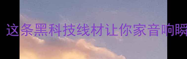 图片 🔥日本Kondo音箱线｜音质差？这条黑科技线材让你家音响瞬间开挂！发烧友必看实测攻略