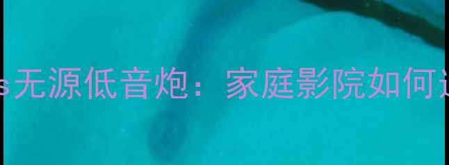 图片 🔥有源低音炮vs无源低音炮：家庭影院如何选？选购指南全