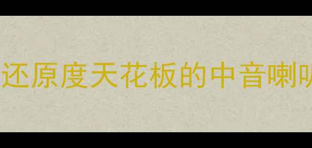 图片 🔥汽车音响改装必看！人声还原度天花板的中音喇叭选配攻略（附实测清单）2