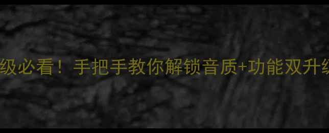 图片 🔥潘多拉音箱固件升级必看！手把手教你解锁音质+功能双升级，实测效果绝了🎵1