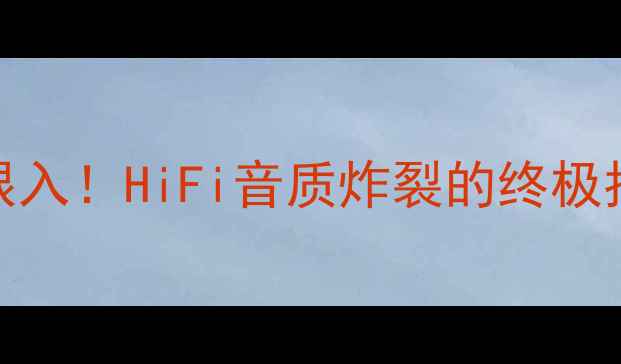 图片 🔥电子管805功放闭眼入！HiFi音质炸裂的终极指南（附搭配攻略）1