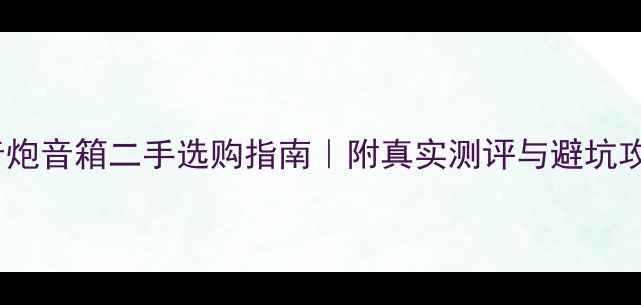 图片 🔥美国DD低音炮音箱二手选购指南｜附真实测评与避坑攻略（干货）2