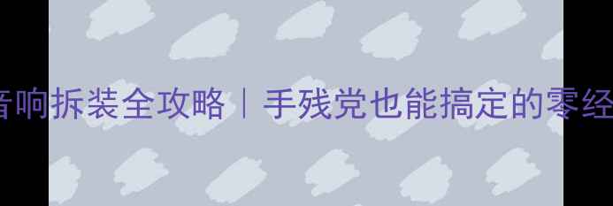 图片 🔥老款福克斯音响拆装全攻略｜手残党也能搞定的零经验改装指南🔧1