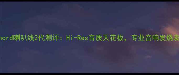 图片 🔥英国Chord喇叭线2代测评：Hi-Res音质天花板，专业音响发烧友必入！1