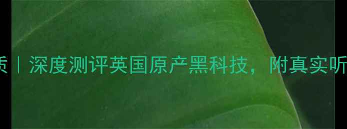 图片 🔥英国剑桥功放音质｜深度测评英国原产黑科技，附真实听感体验和选购指南2