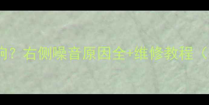 图片 🔥路虎音响异响？右侧噪音原因全+维修教程（附避坑指南）1