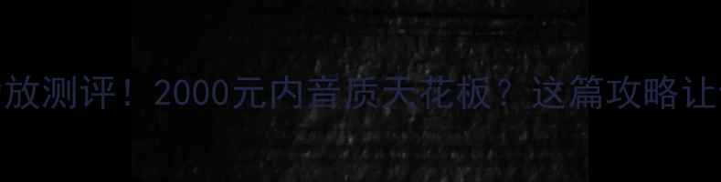 图片 🔥魔力多功放测评！2000元内音质天花板？这篇攻略让你闭眼入！