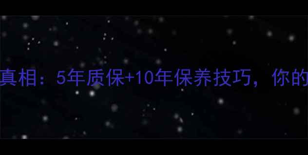 图片 🔧先锋功放使用寿命真相：5年质保+10年保养技巧，你的设备如何延长寿命？
